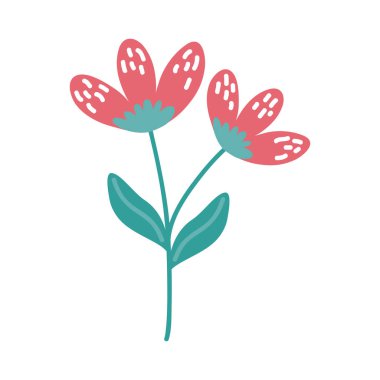 Kırmızı bahar çiçekleri