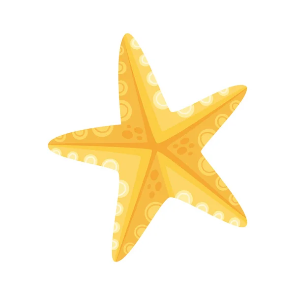 Yellow starfish sealife — Vector de stock