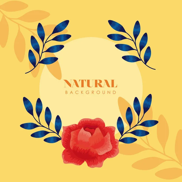 Natural background lettering — 스톡 벡터