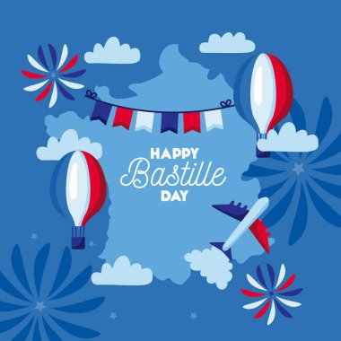 Bastille Günü kartpostalları