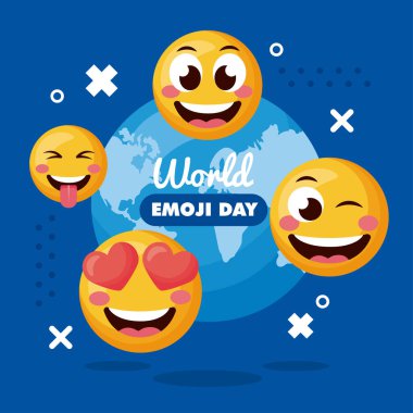 dünya emoji günü harf kartı
