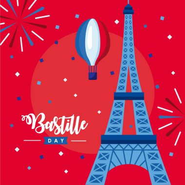 Mutlu Bastille Günü posteri