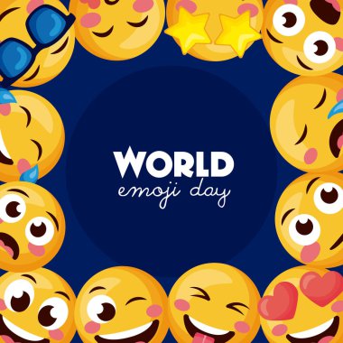 dünya emoji günü yazı çerçevesi