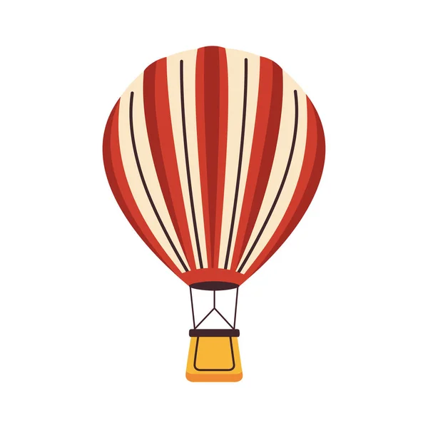 Travel balloon air hot — Stock vektor