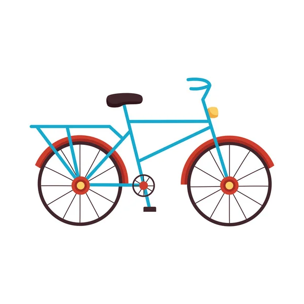 Vélo rétro bleu — Image vectorielle
