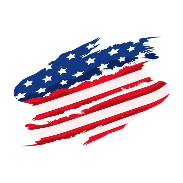 Usa flaga malowane — Wektor stockowy