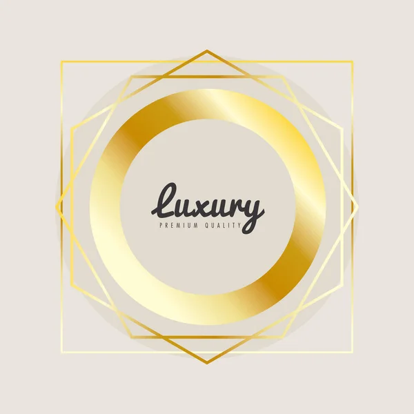 Luxury premium quality golden — Stockvektor