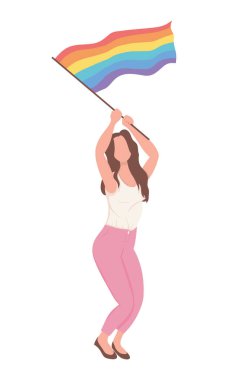 lezbiyen sallanan lgbtq bayrağı