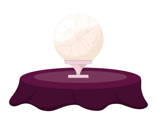 Crystal sphere in table — Stockový vektor
