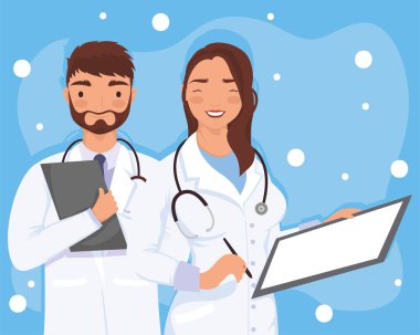 Talimatları olan çift doktorlar
