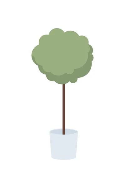 Tree plant in pot — Stockvector