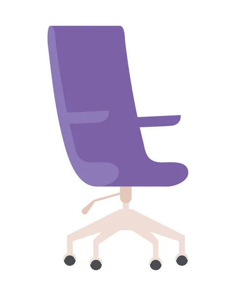 Chaise de bureau violet — Image vectorielle