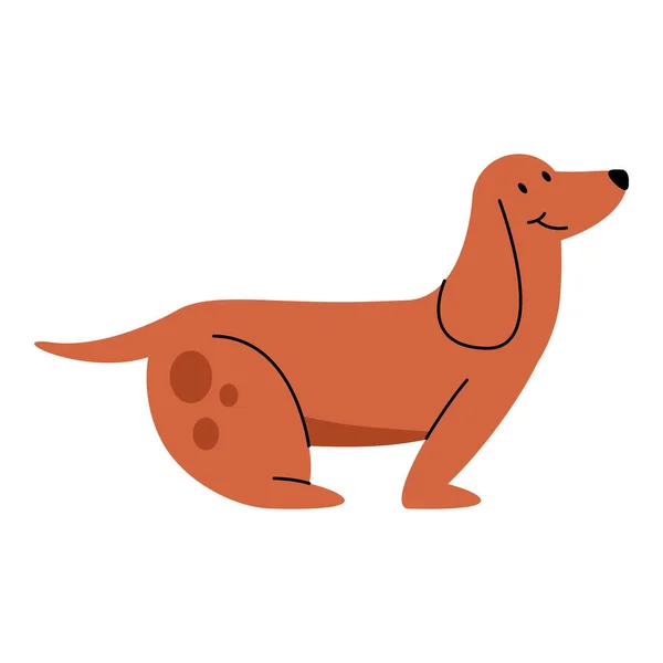 Mascota perro lindo — Vector de stock