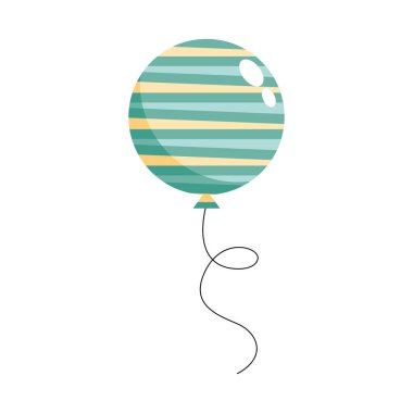 yüzen yeşil balon helyum