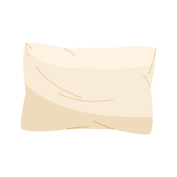 Cama de travesseiro branco — Vetor de Stock