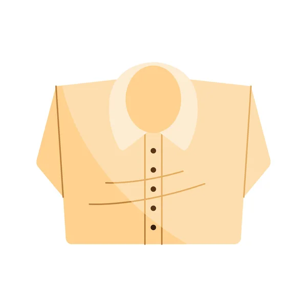 Yellow shirt clothes — Stock Vector