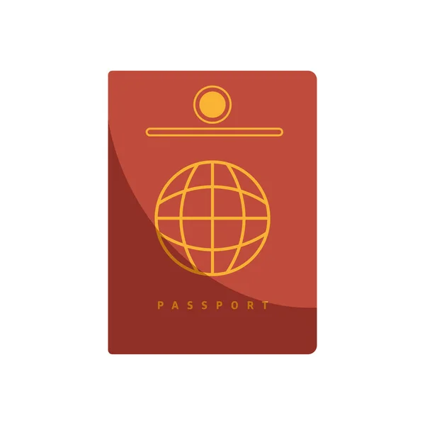 Passaporte documento de viagem — Vetor de Stock