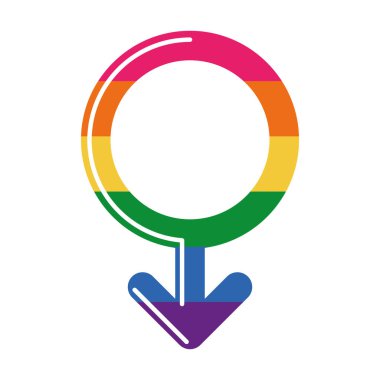 lgbtq bayrağı taşıyan erkek cinsiyeti