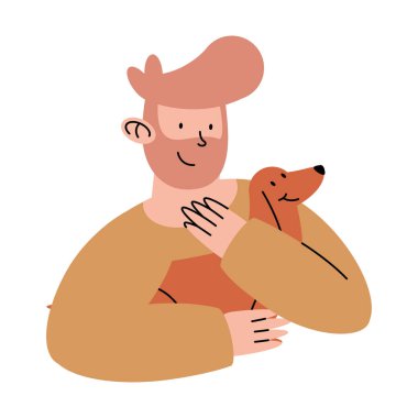 Sakallı adam ve köpek