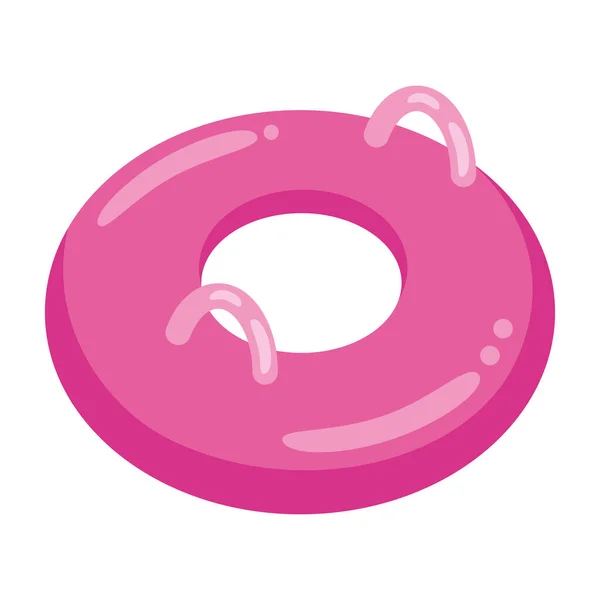Pink ring inflatable — Stock Vector
