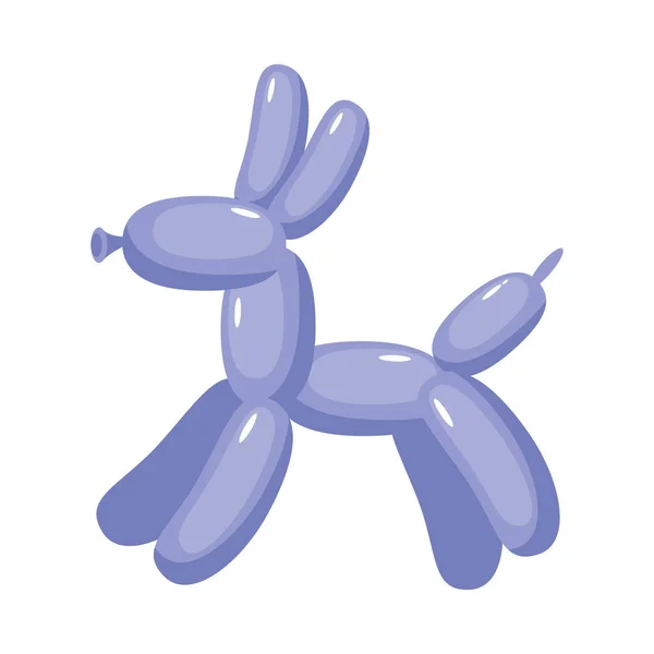 Dog purple animal balloon — Stok Vektör