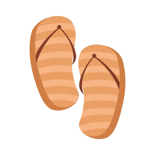 Chanclas naranjas — Vector de stock