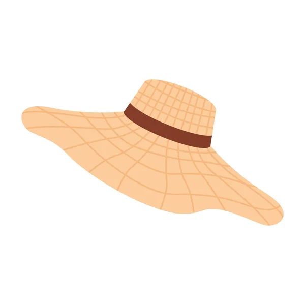 Καλοκαιρινό αξεσουάρ καπέλου — Διανυσματικό Αρχείο