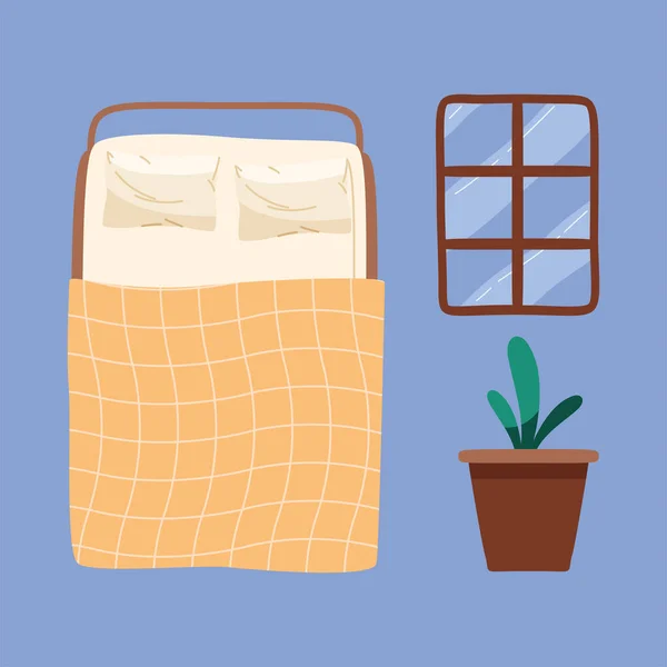 Bed room icons — Stockvector