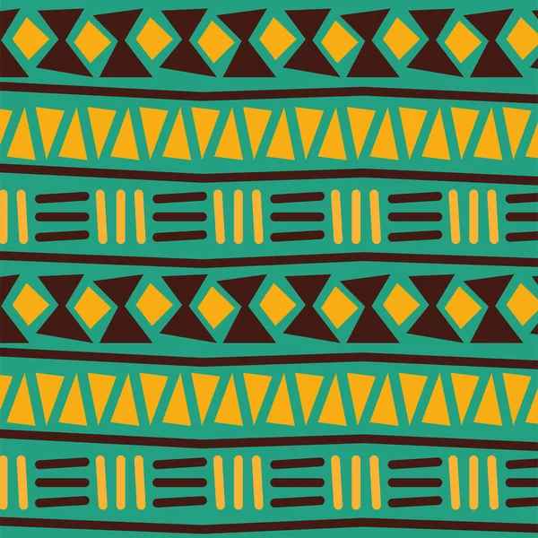 Orange african culture pattern — Stok Vektör