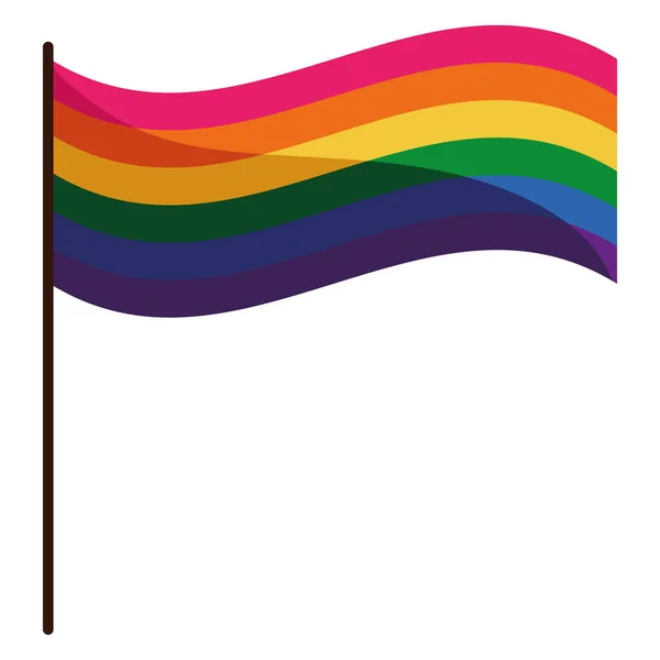 Lgbtq flag waving Stockvektor