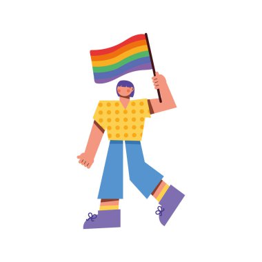 lezbiyen sallanan lgbtq bayrağı
