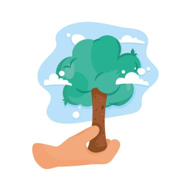 ağaç bitki kaldırma el