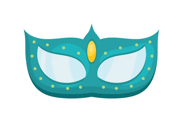 Groene carnaval masker — Stockvector