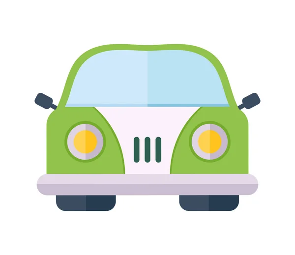 Green car front — Stock vektor
