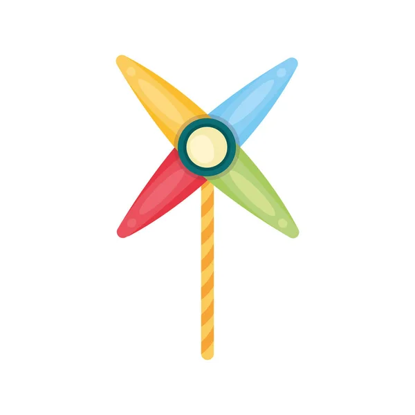 Colorful wind toy — Stockvector