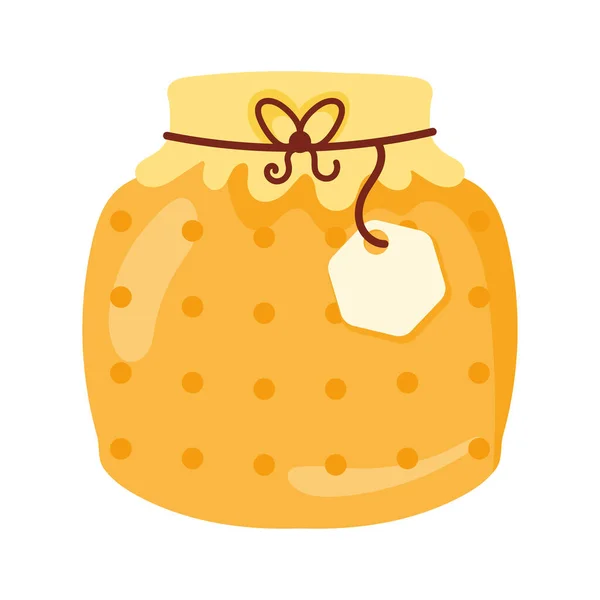 Honey dotted pot — Stockvektor
