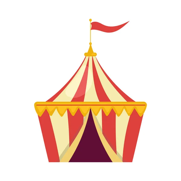 Cirkuszi sátor vidámpark — Stock Vector