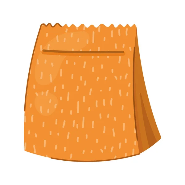 Asa de bolsa de papel — Vector de stock