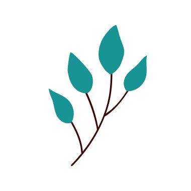 Dal içinde yeşil yapraklar