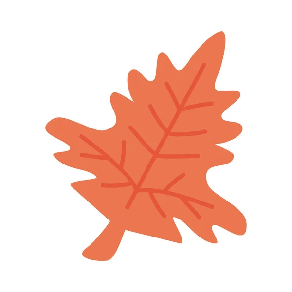 Oranje herfstblad — Stockvector