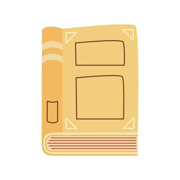 Yellow book closed — Stockvector