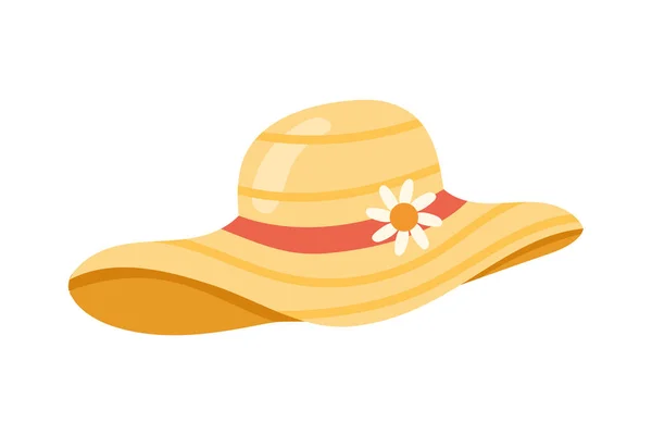 Chapeau d'été accessoire — Image vectorielle
