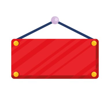 etiket kapısı asılı