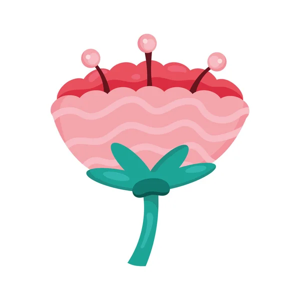 Jardin fleuri rose — Image vectorielle