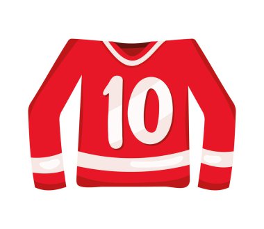 kırmızı hokey forması