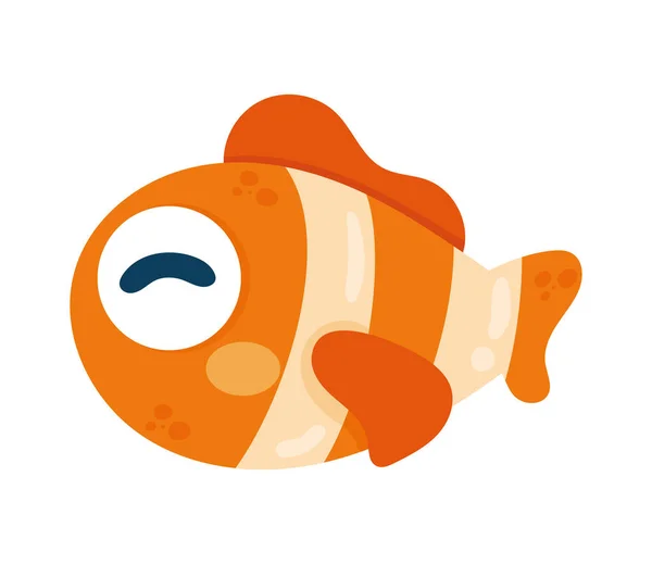 Palhaço peixe sealife animal — Vetor de Stock