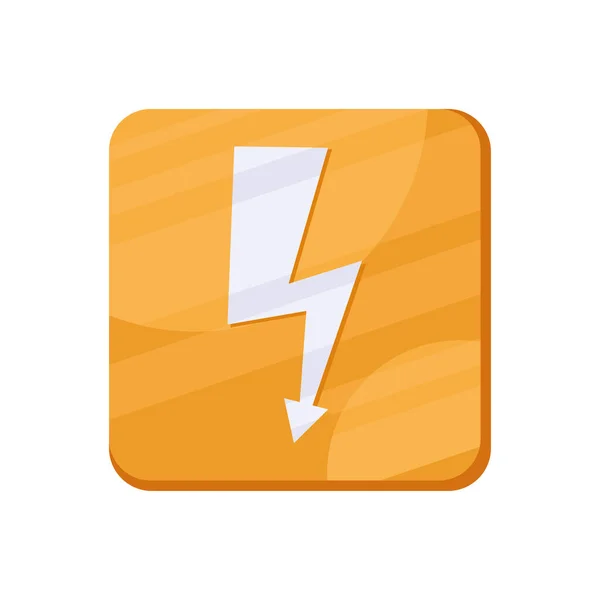 Ray flèche bouton app — Image vectorielle