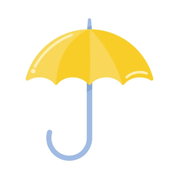 Protección paraguas amarillo — Vector de stock