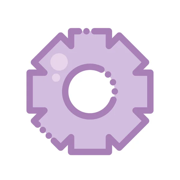 Purple gear machine — Stock Vector