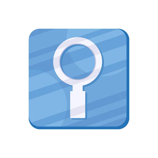 Botón de aplicación de lupa — Archivo Imágenes Vectoriales
